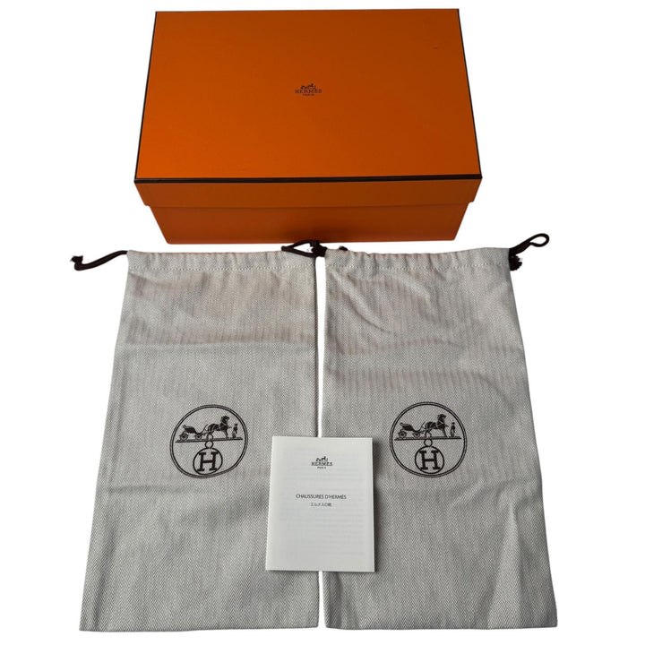 未使用 エルメス HERMES ラヴリースリングバック バレエシューズ ケリー 35 1/2 レディース