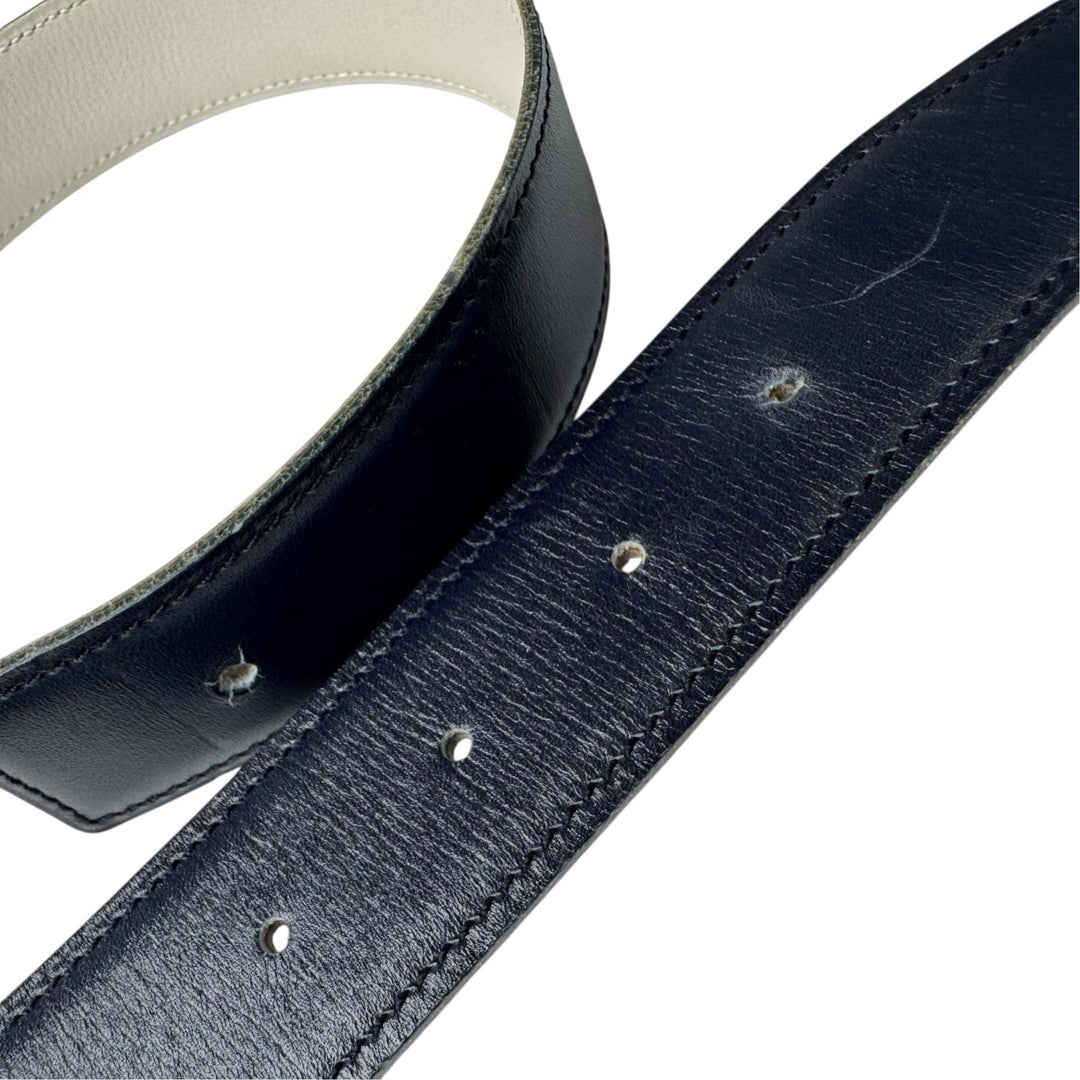 エルメス HERMES ベルト #65 ⬜︎G刻印 黒 白 替えベルト レディース