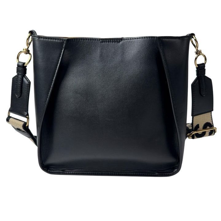 ステラマッカートニー STELLA McCARTNEY ステラパンチングロゴ ショルダーバッグ 黒 ブラック 斜めがけ クロスボディ レディース