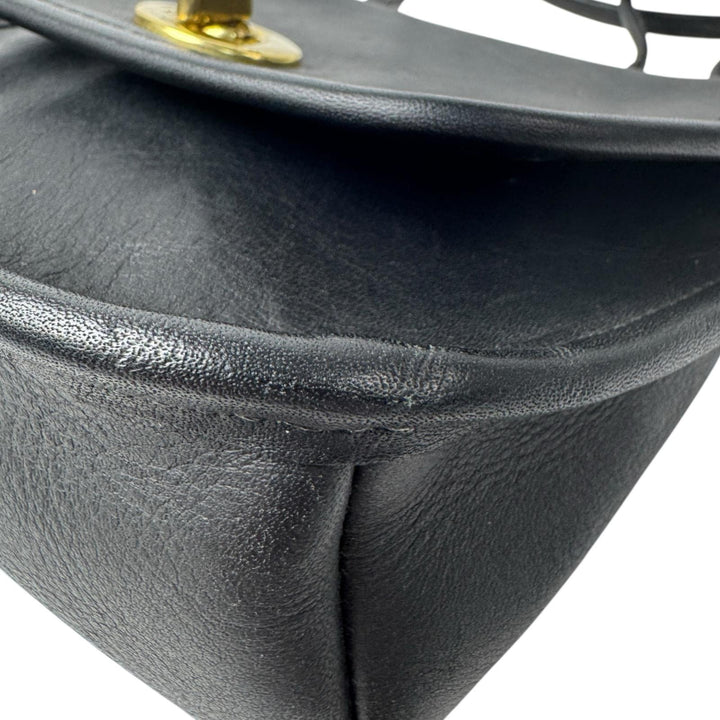 コーチ COACH オールドコーチ OLD COACH ミニショルダーバッグ エバレット ターンロック 黒 ヴィンテージ 9934 斜めがけ クロスボディ レディース