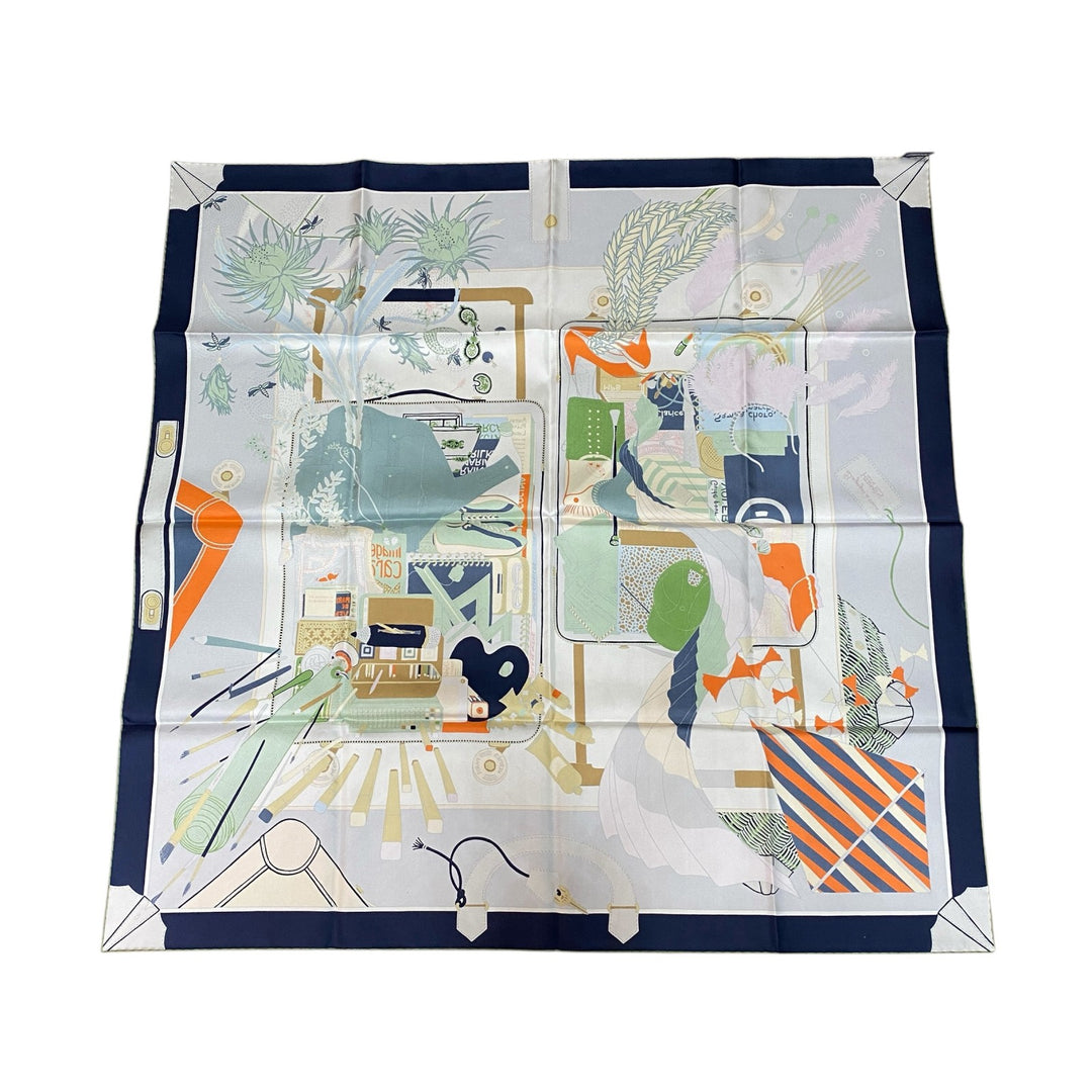 未使用 エルメス HERMES レディース カレ90 バガージュ・ア・マン