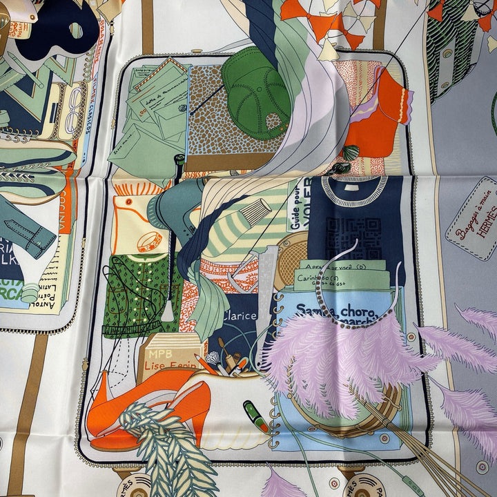 未使用 エルメス HERMES レディース カレ90 バガージュ・ア・マン