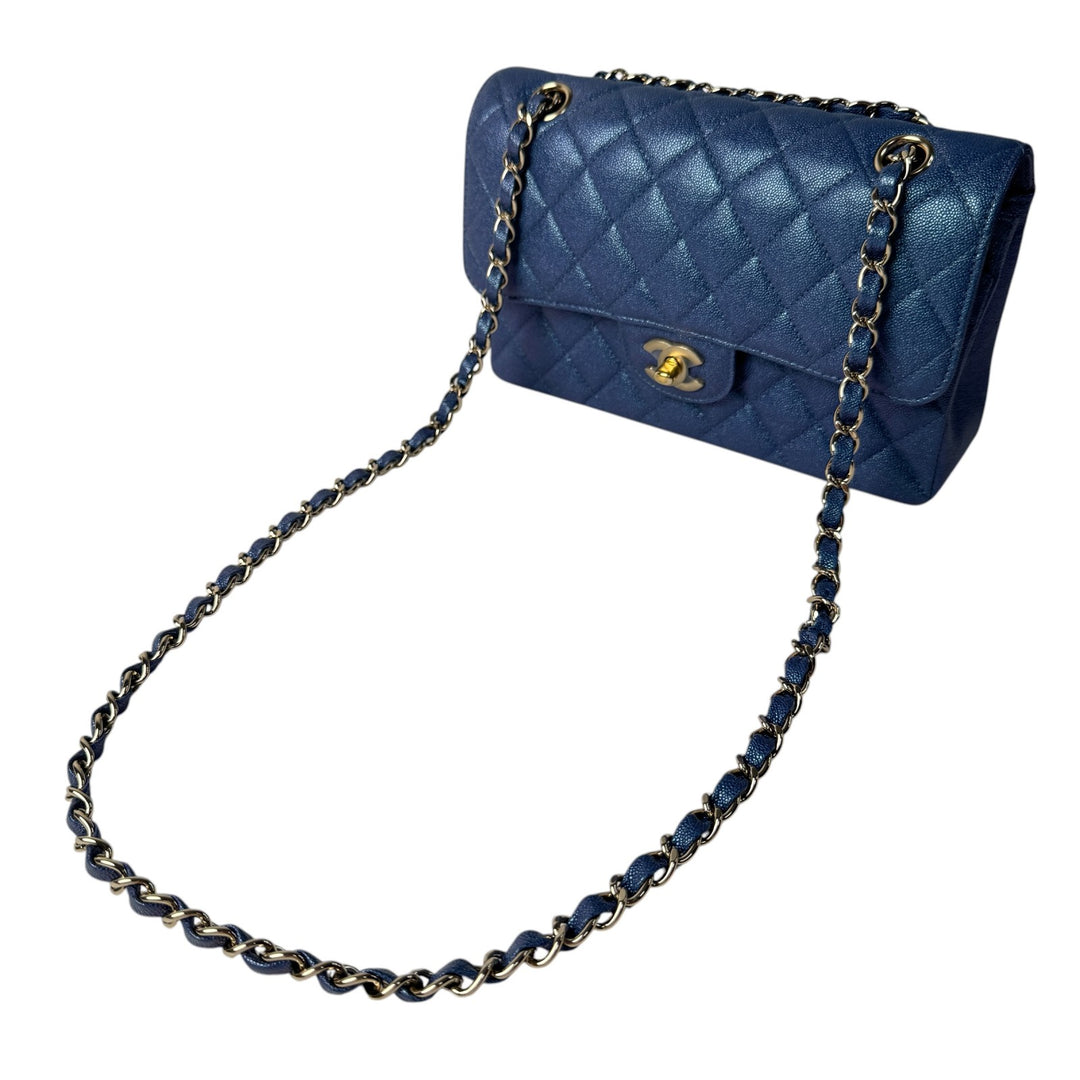 未使用 シャネル CHANEL マトラッセ23 キャビアスキン Wフラップ ショルダーバッグ 27番台 レディース