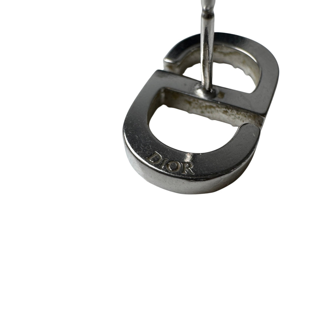 ディオール DIOR スタッド ピアス ラインストーン 片耳 レディース