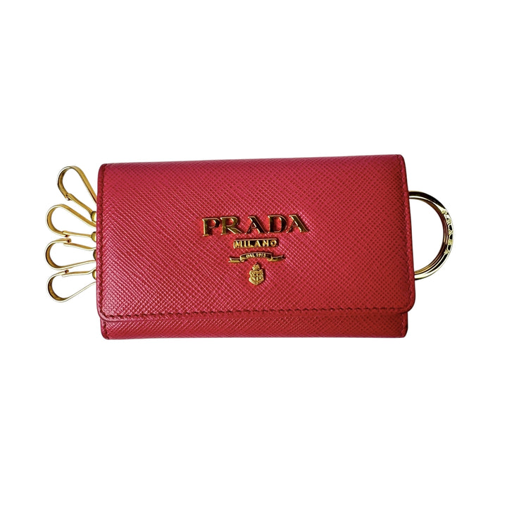 プラダ PRADA サフィアーノ レザー キーケース 6連 レディース