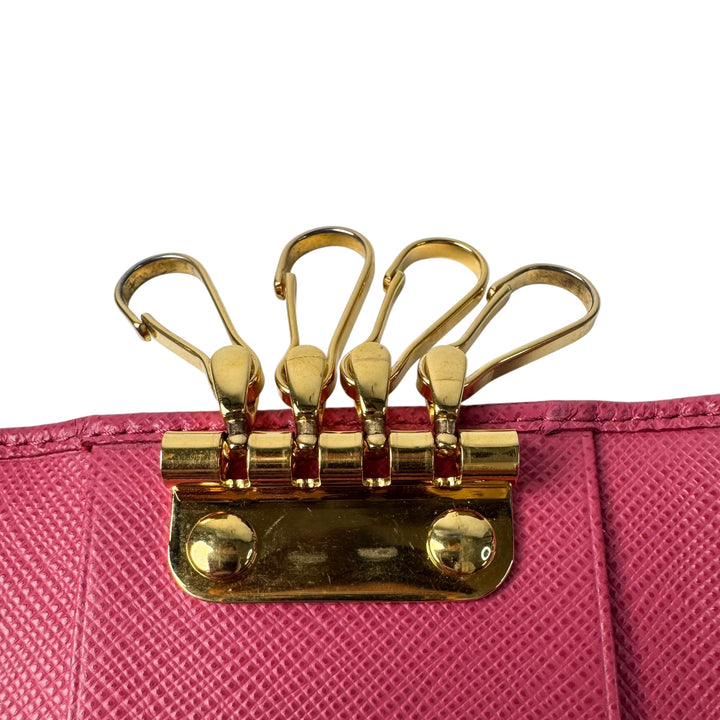 プラダ PRADA サフィアーノ レザー キーケース 6連 レディース