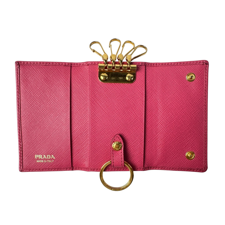 プラダ PRADA サフィアーノ レザー キーケース 6連 レディース