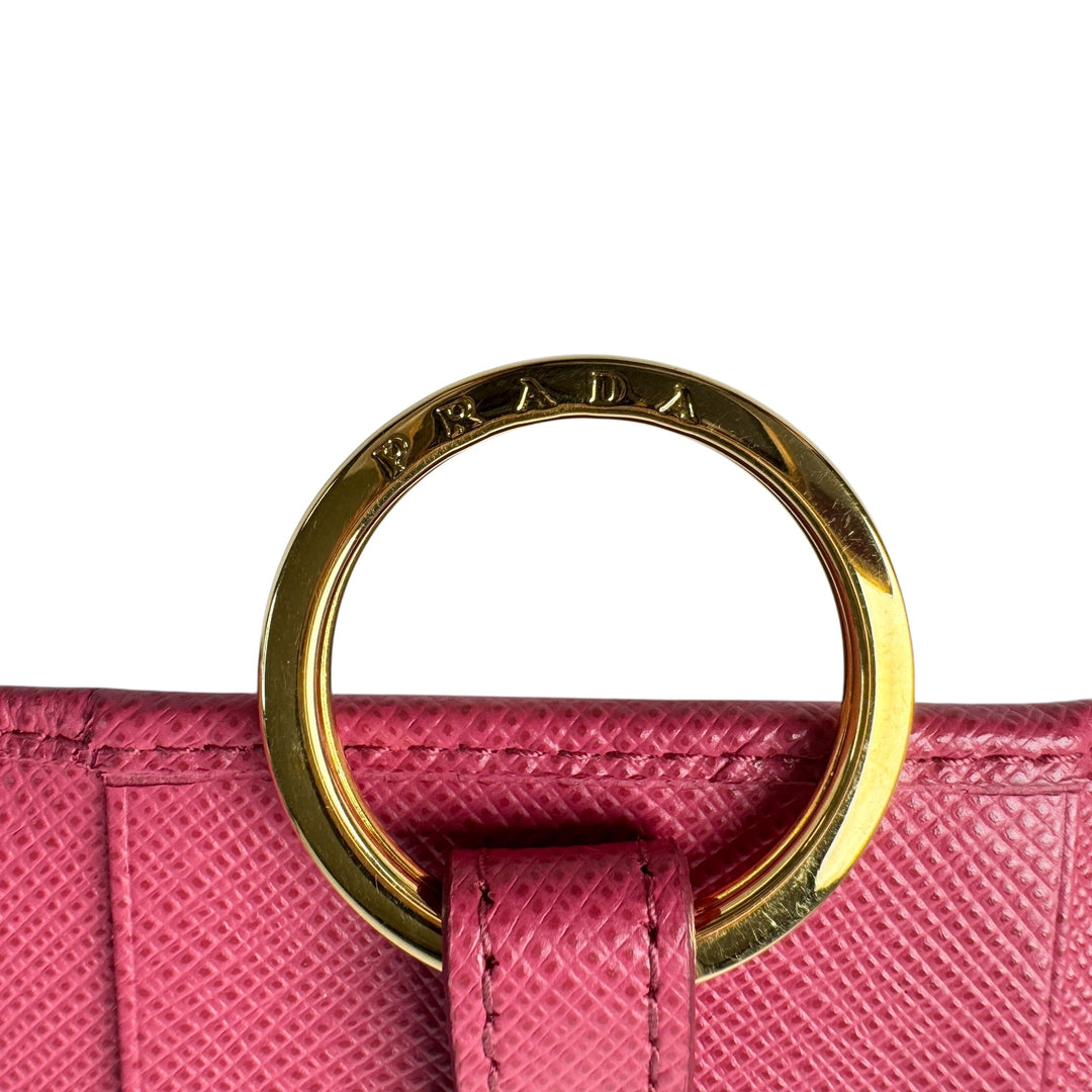 プラダ PRADA サフィアーノ レザー キーケース 6連 レディース