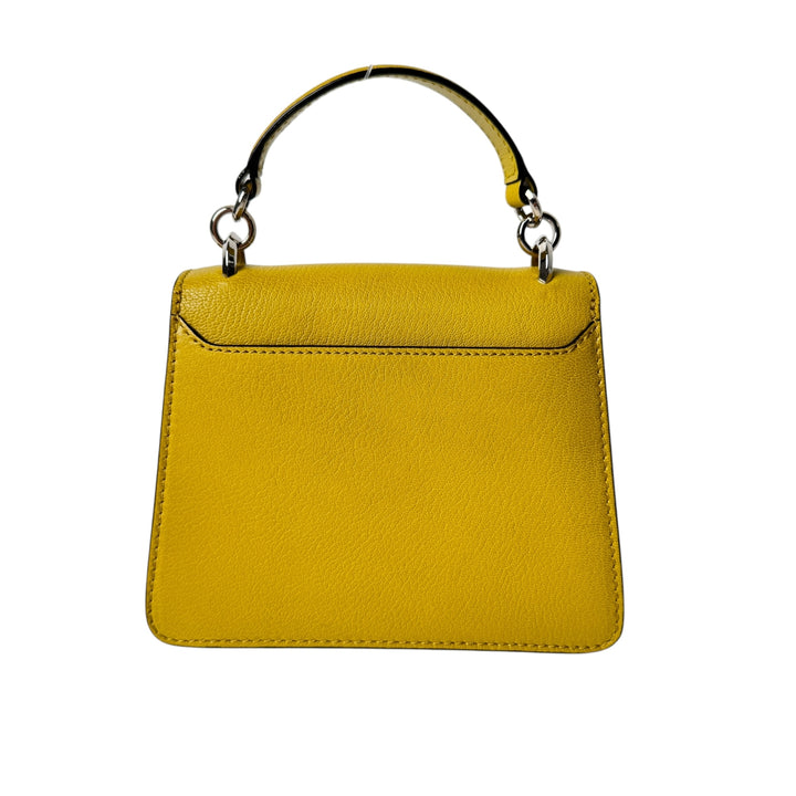 美品 ジミーチュウ Jimmy Choo マデリン 2way ショルダーバッグ ハンドバッグ イエロー クリスタル 斜めがけ クロスボディ レディース